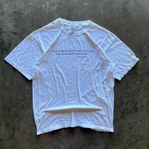 Vintage 90s "Every Time I feel the urge to exercise..." Mark Twain Word Tee